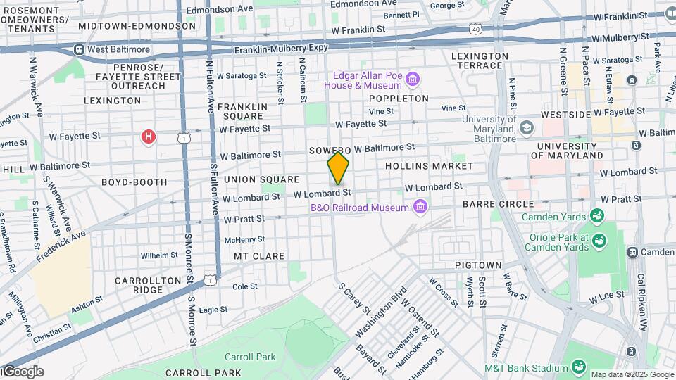 1232 W Lombard St, Unit A2 Map and Location Details