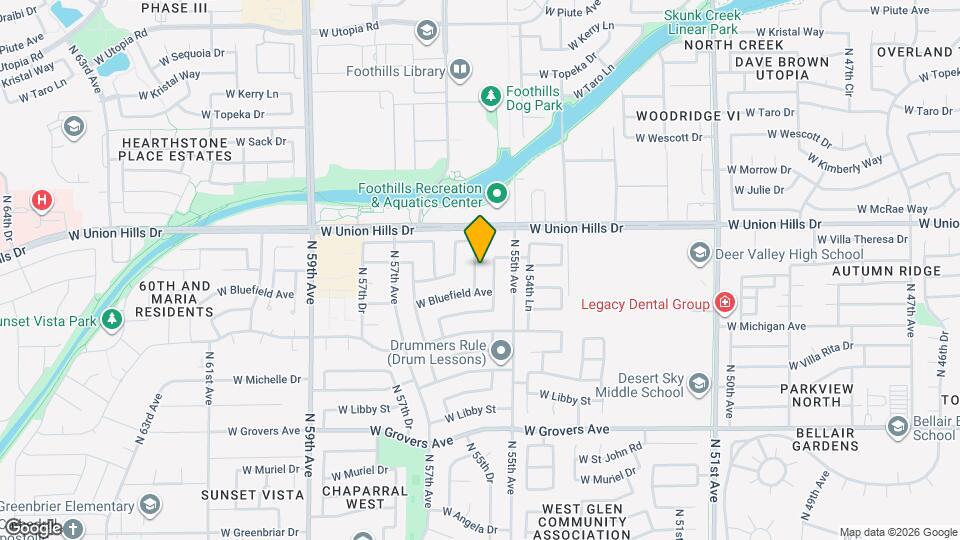 18419 N 55th Ln Mapa y Detalles de la Ubicación