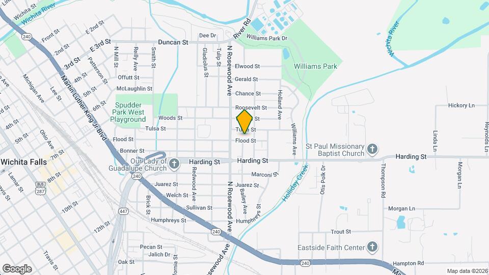 902 Flood St Mapa y Detalles de la Ubicación