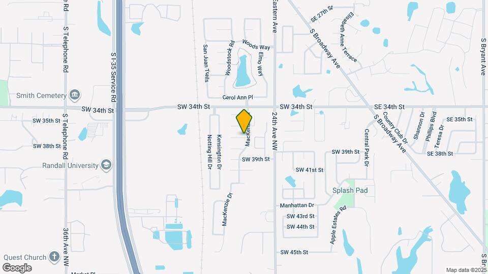 915 SW 37th St Map and Location Details