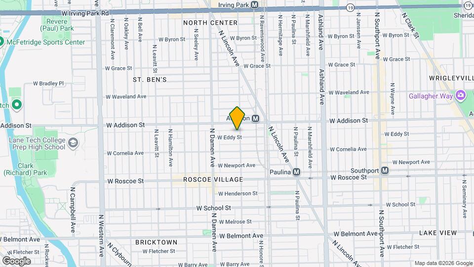 3536 N Wolcott Ave, Unit 1 Mapa y Detalles de la Ubicación