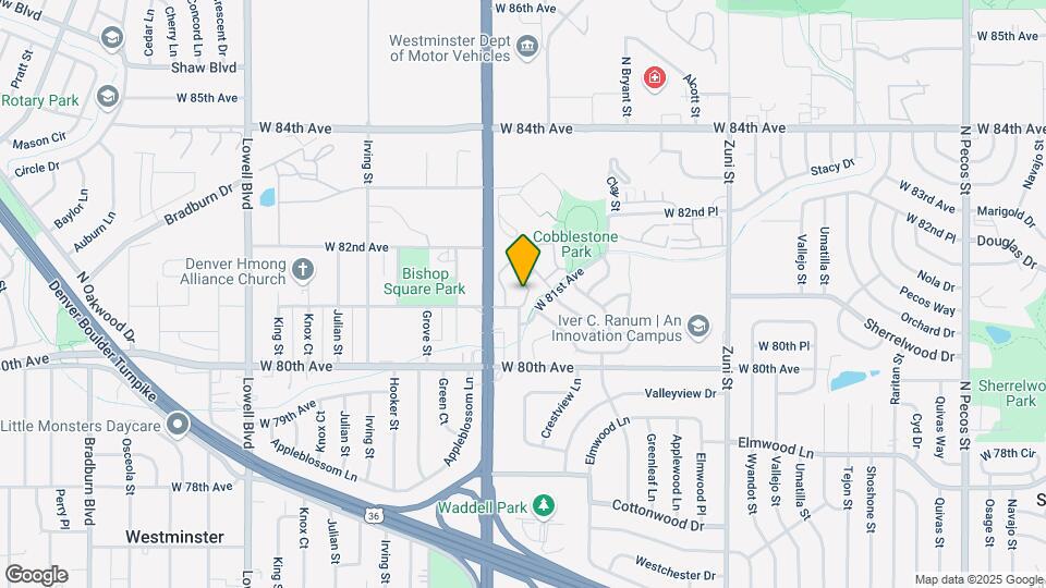 2909 W 81st Ave Map and Location Details