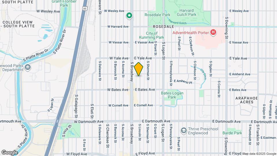 2817 S Lincoln St Map and Location Details