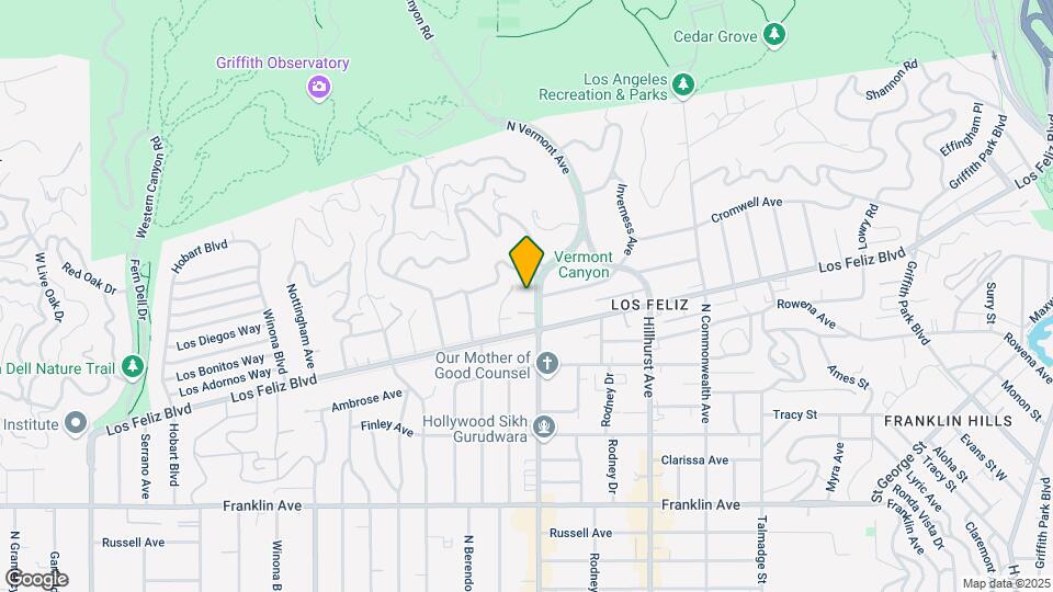 2237 N Vermont Ave Map and Location Details