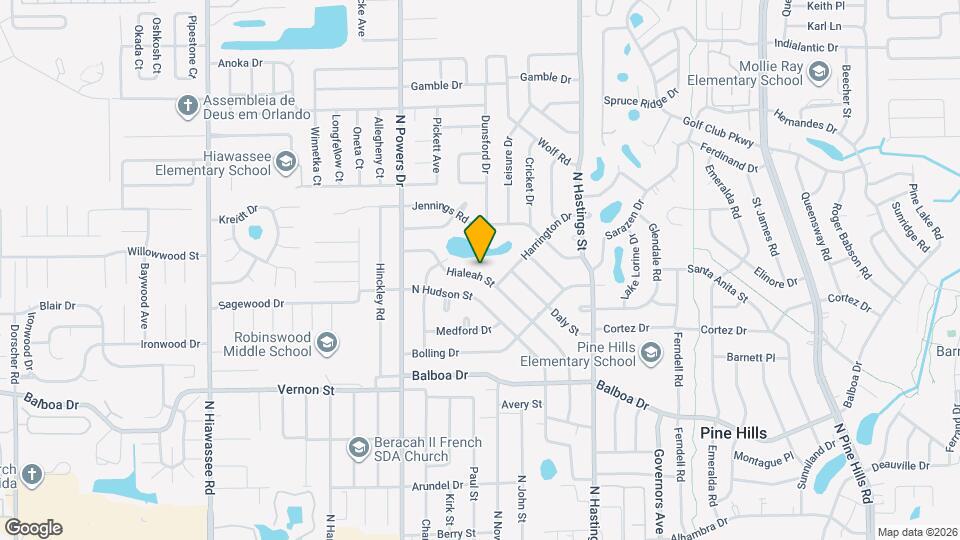 6113 Hialeah St Map and Location Details