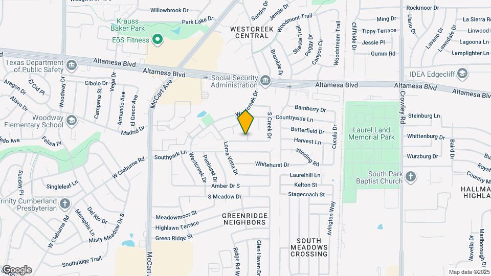 6836 S Creek Dr Map and Location Details