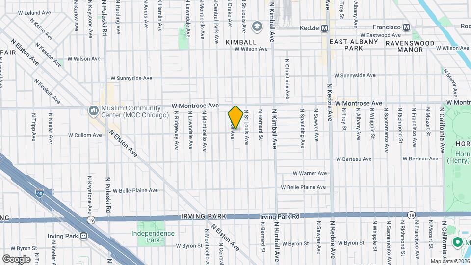 3520 W Cullom Ave, Unit 3 Mapa y Detalles de la Ubicación