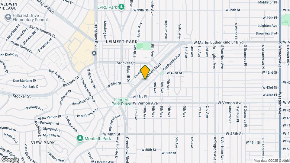 4286 1/2 Leimert Blvd Map and Location Details