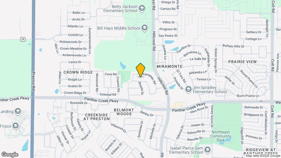 10704 Clarita Ln Map and Location Details