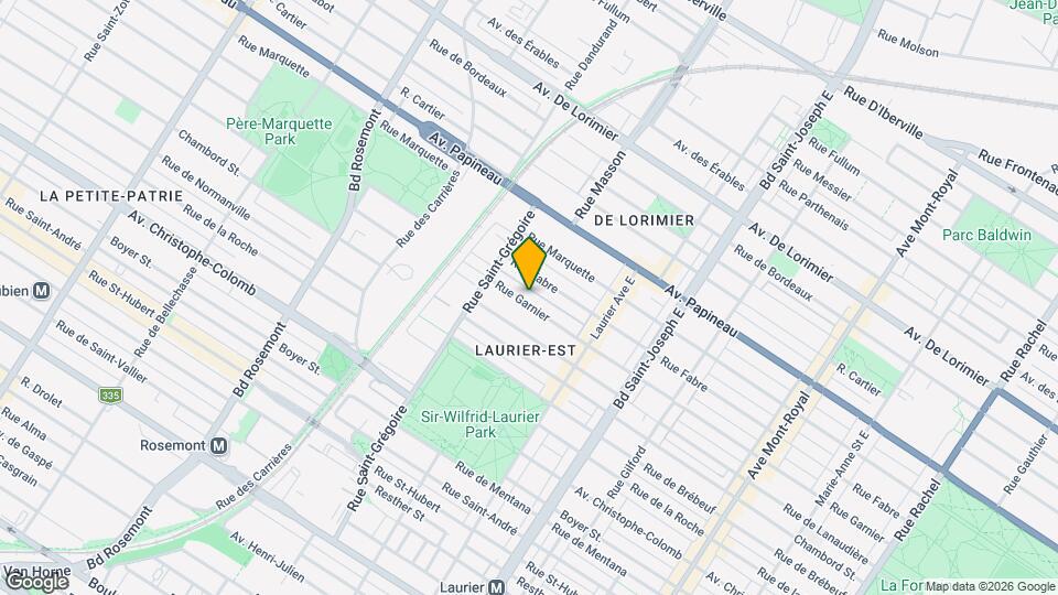5295 Garnier Rue Map and Location Details