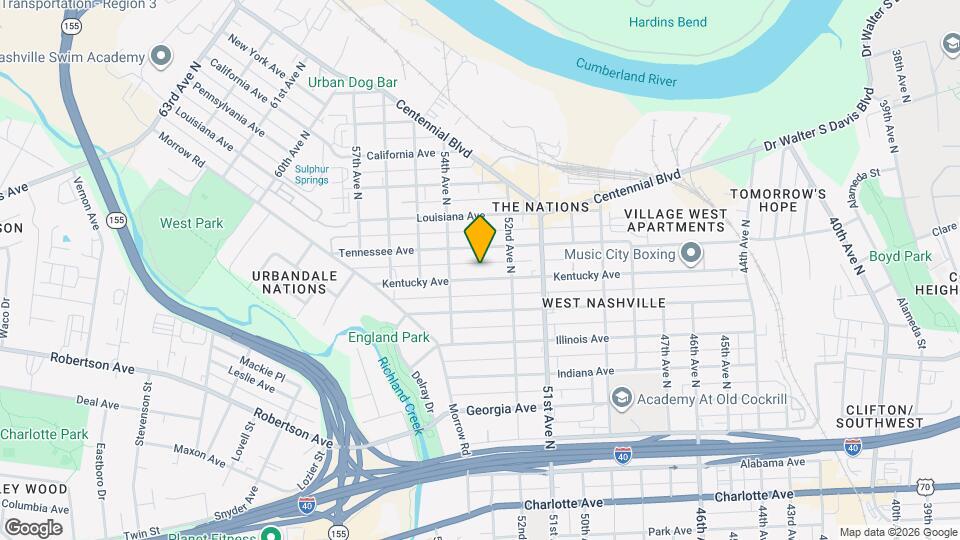 5218 Kentucky Ave Map and Location Details