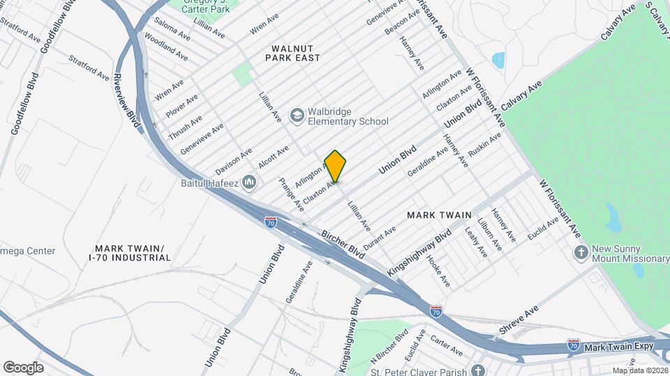 4966 Claxton Ave Mapa y Detalles de la Ubicación