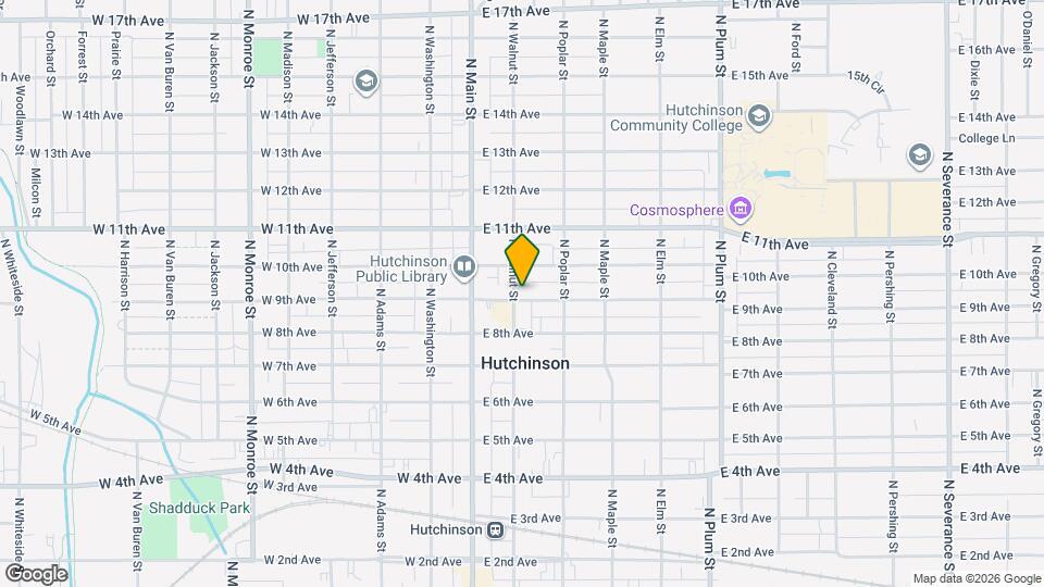 102 E 9th Ave Map and Location Details