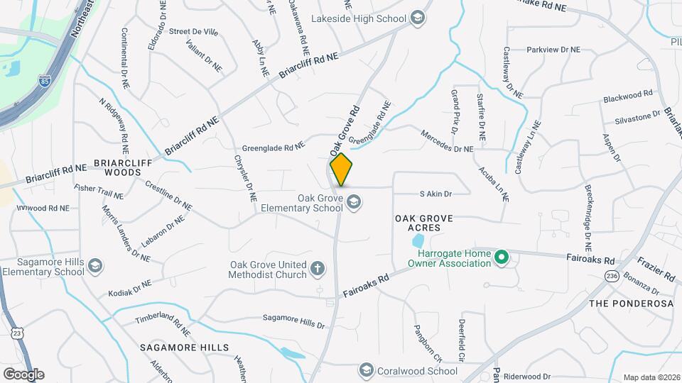 1865 Oak Grove Rd NE Map and Location Details