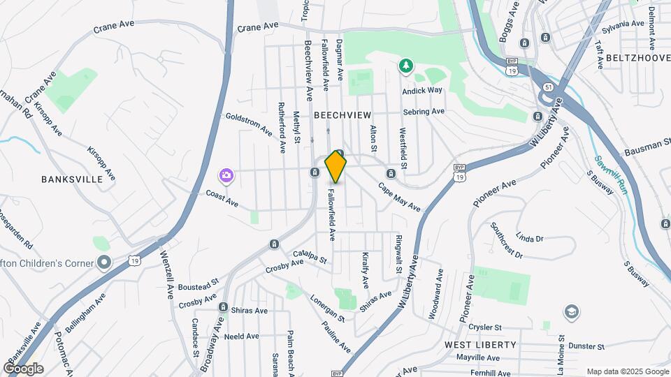 1631 Fallowfield Ave Map and Location Details