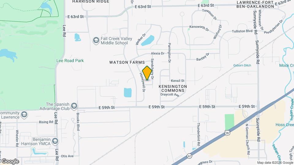 10136 Honeywell Ln Map and Location Details