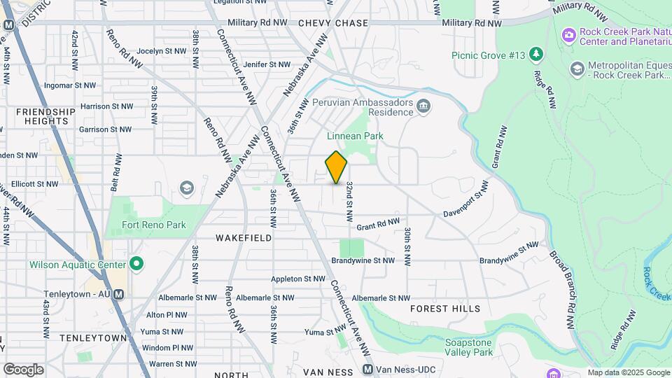 3204 Ellicott St NW Map and Location Details