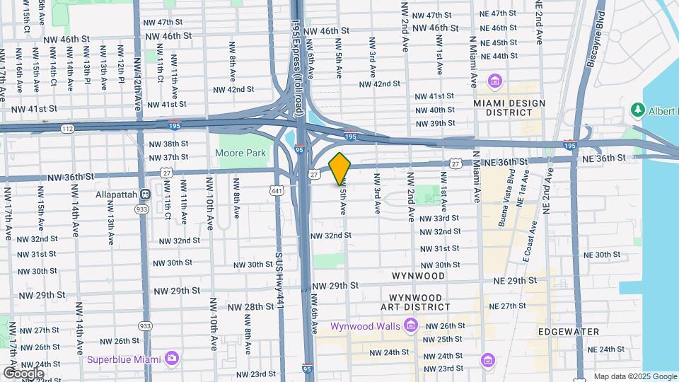 3430 NW 5th Ave Map and Location Details