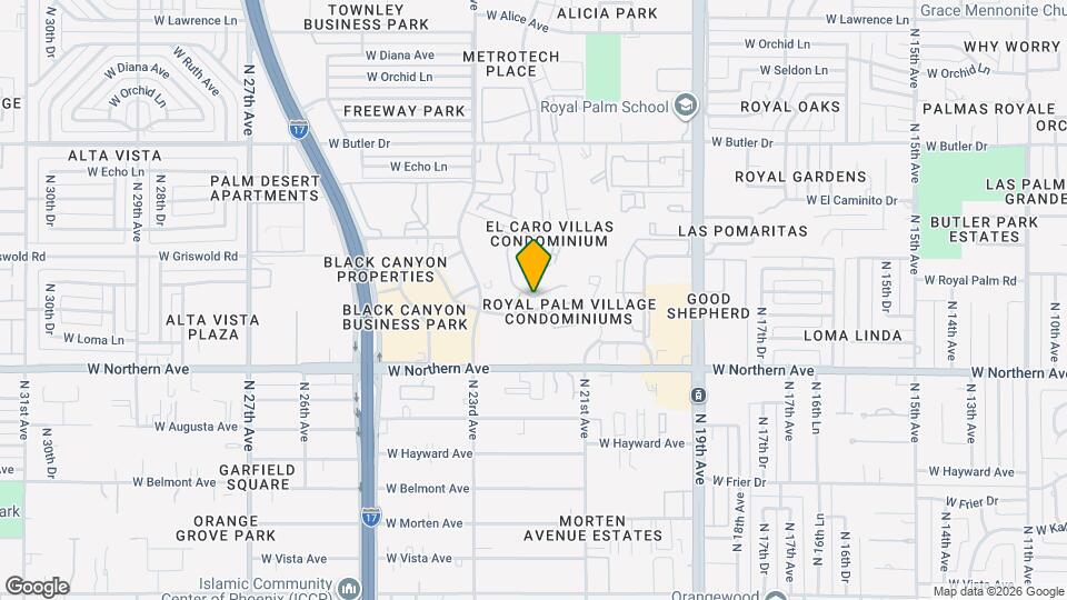 2215 W Harmont Dr Map and Location Details