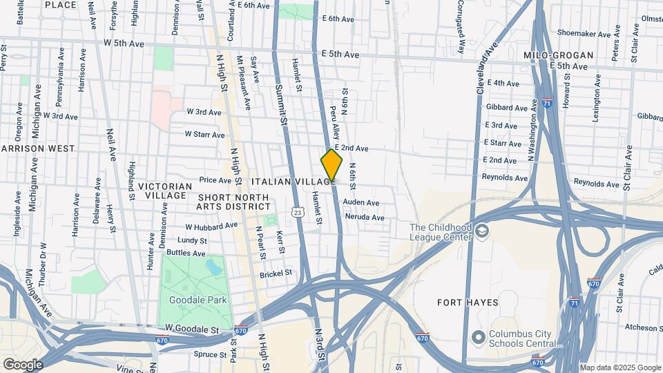 851 N 4th St Map and Location Details