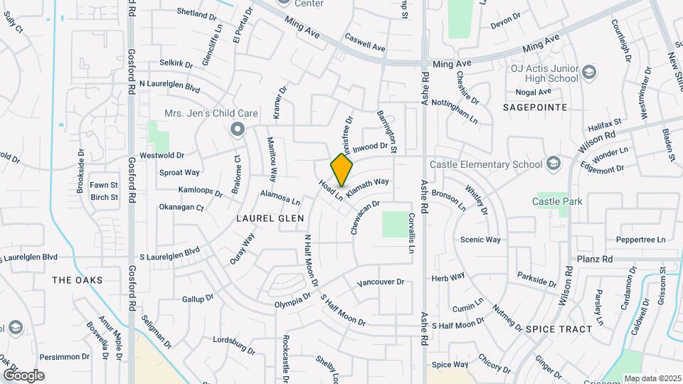 6913 Klamath Way Map and Location Details