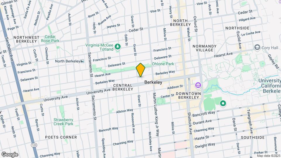 1806 Berkeley Way Mapa y Detalles de la Ubicación
