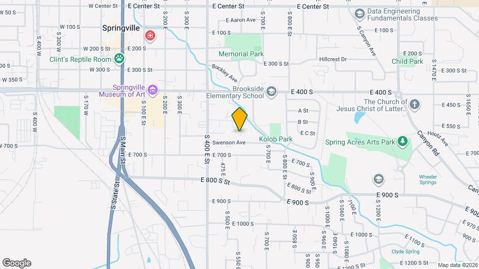 630 S 500 E Map and Location Details