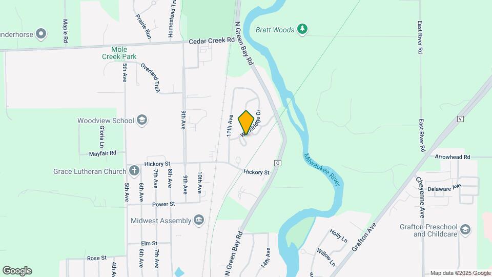 1133 Woodridge Dr Map and Location Details