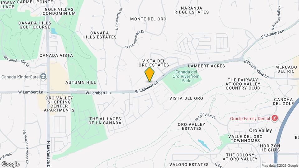 10451 N Calle Verano Seco Map and Location Details