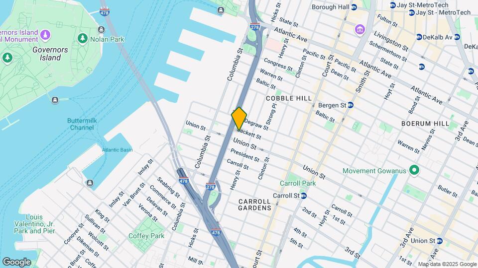 184 Sackett St Map and Location Details