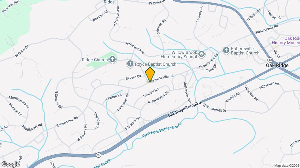 399 Robertsville Rd Map and Location Details