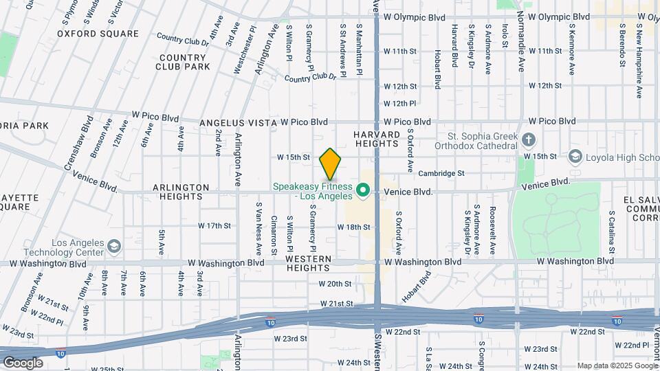 1547 S Saint Andrews Pl Mapa y Detalles de la Ubicación