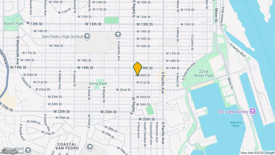 673 W 20th St Map and Location Details