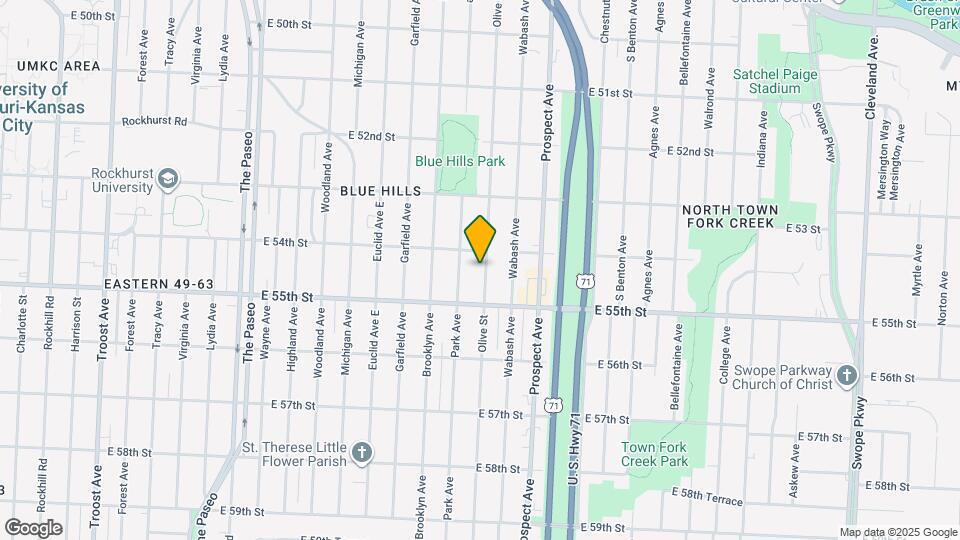 5418 Olive St Map and Location Details