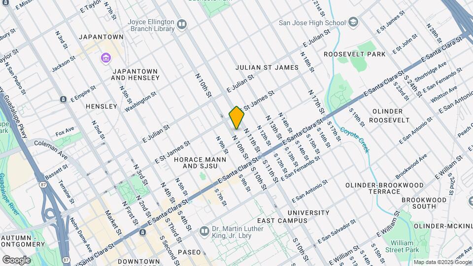 128 N 10th St Map and Location Details