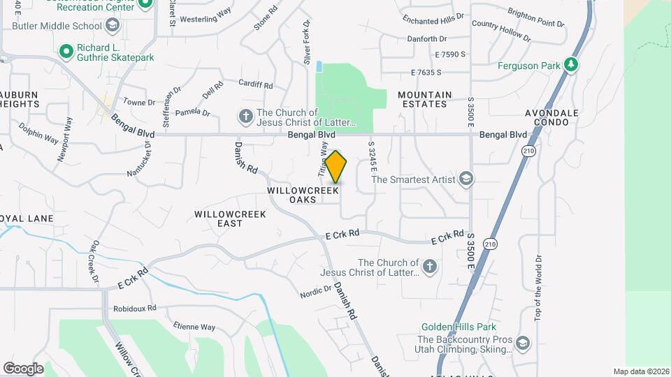 7928 S DA VINCI DR, Unit B Map and Location Details