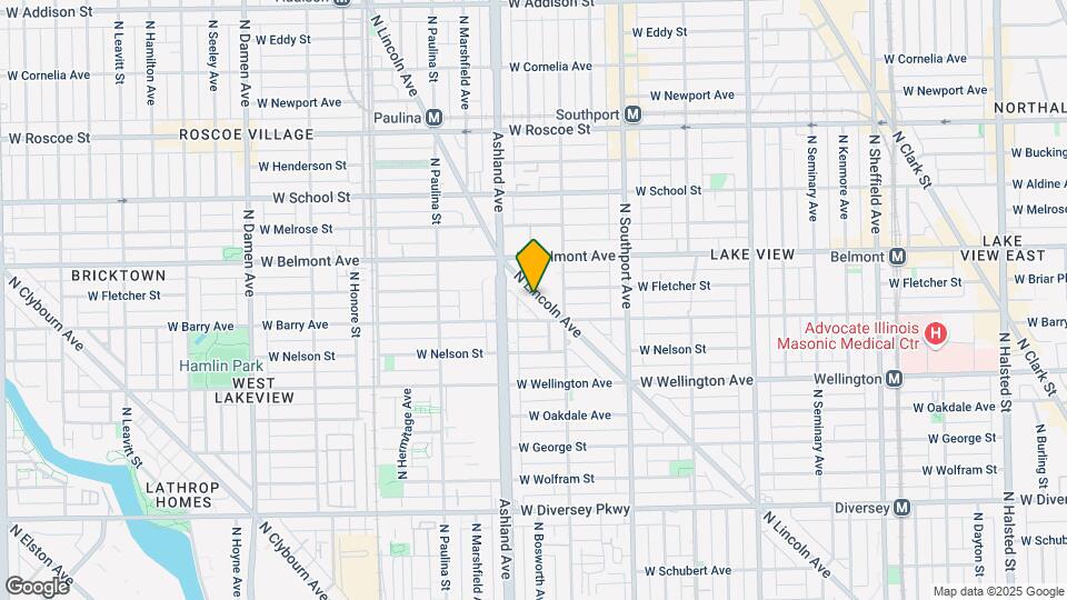 3128 N Lincoln Ave, Unit 3R Map and Location Details
