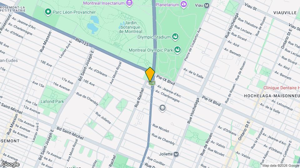 3995 Sherbrooke Rue E Map and Location Details