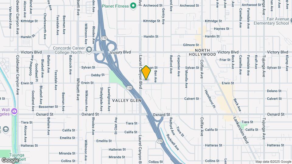 6203 Agnes Ave Map and Location Details