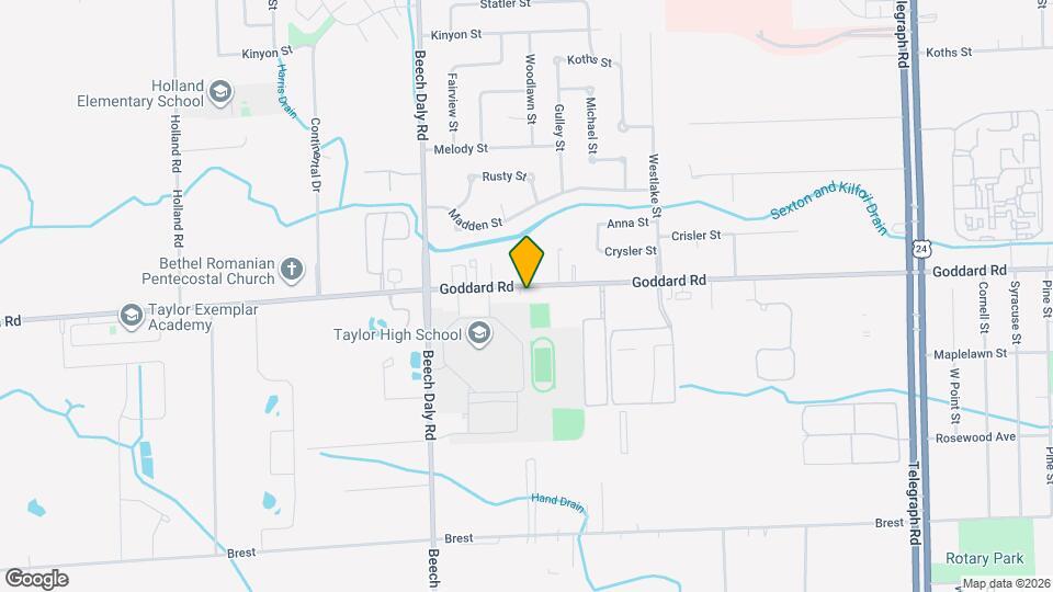 25411 Goddard Rd Mapa y Detalles de la Ubicación