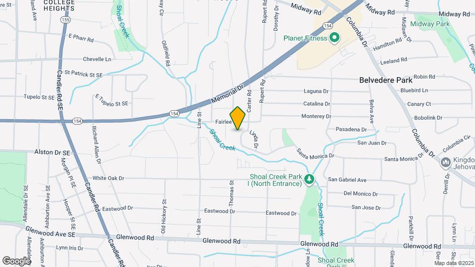 1605 Carter Rd Map and Location Details