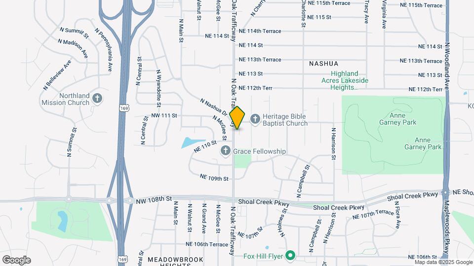 11027-11035 N Oak Traffic Way Map and Location Details
