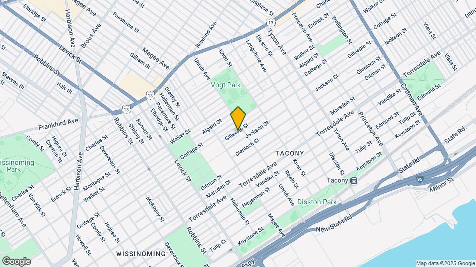 6651 Gillespie St Map and Location Details