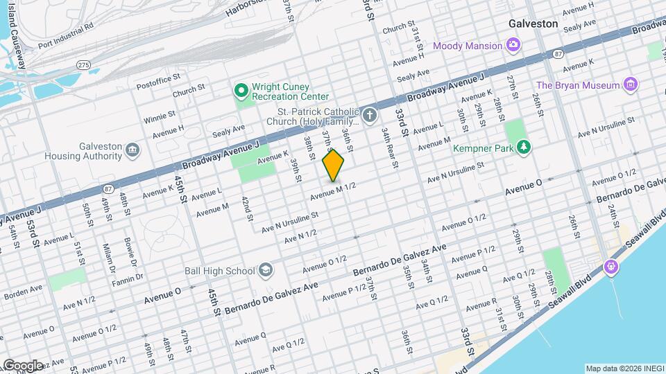 3714 Avenue S 1/2 Map and Location Details