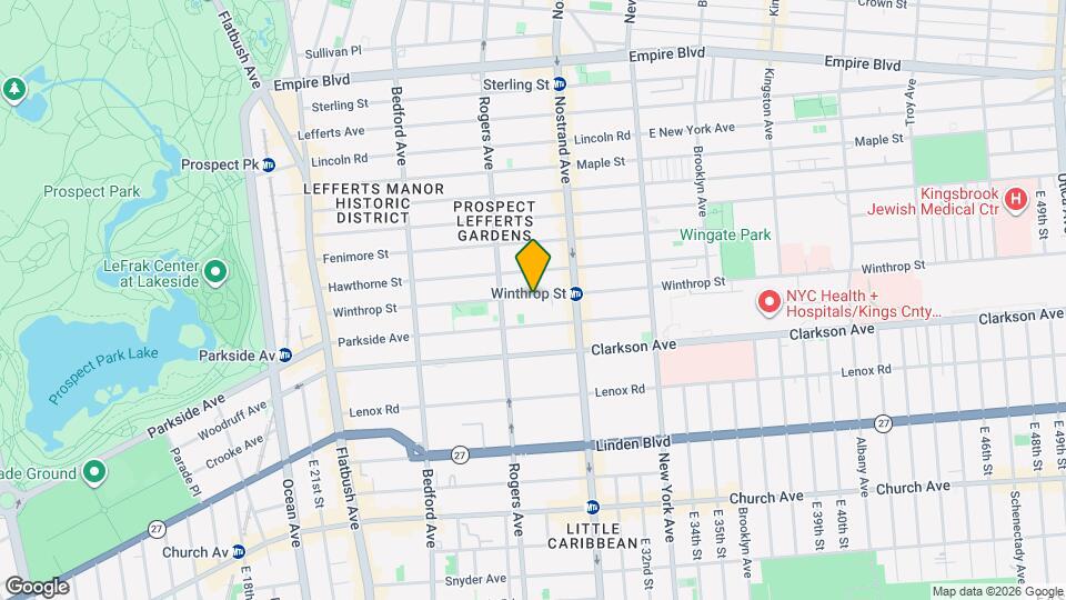 254 Winthrop St Map and Location Details