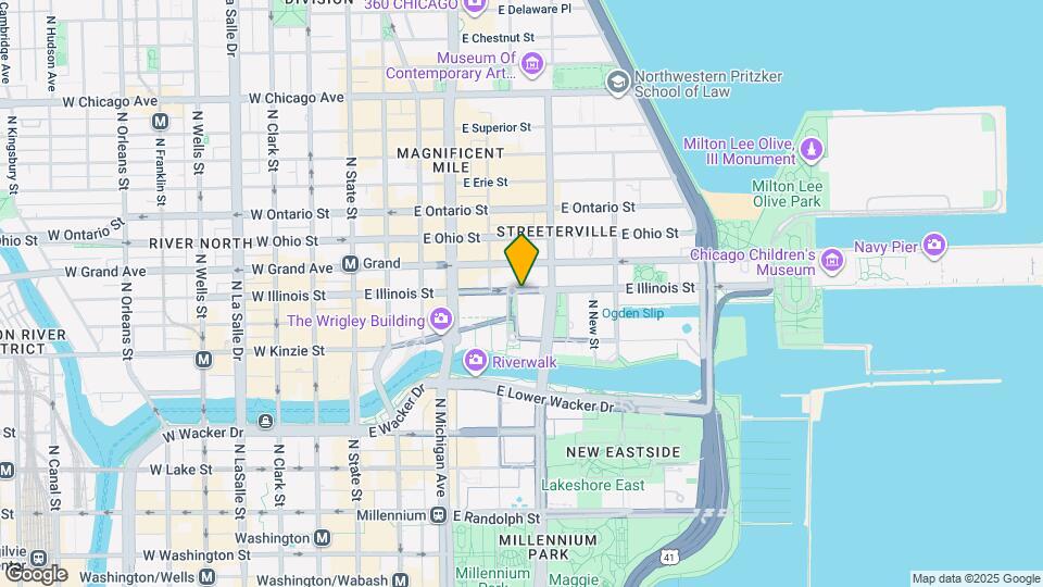 223 E Illinois St Map and Location Details