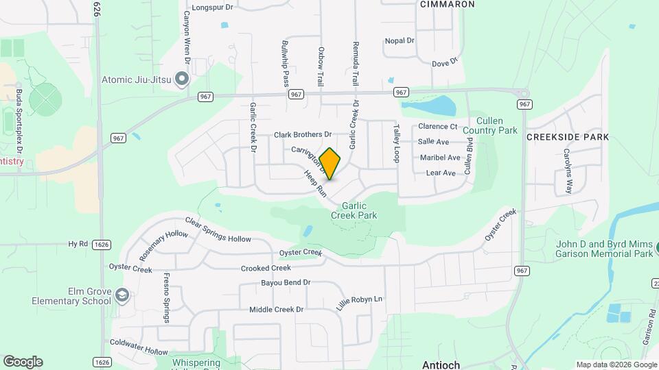 2375 Garlic Creek Dr Map and Location Details
