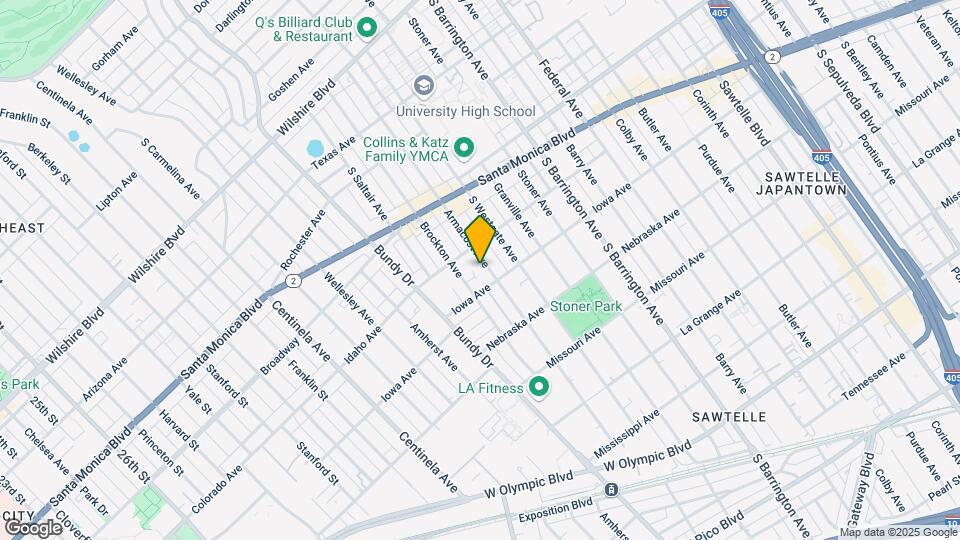 1625 Armacost Ave Map and Location Details