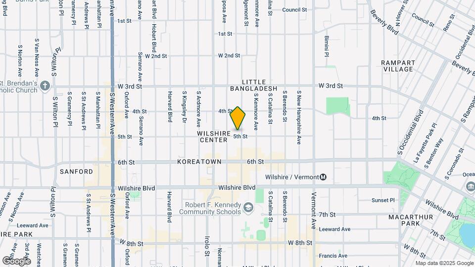 455 S Alexandria Ave Mapa y Detalles de la Ubicación