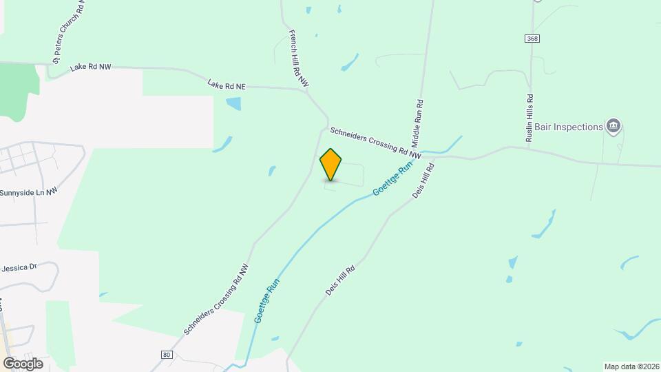 1242 Schneiders Crossing Rd NW Mapa y Detalles de la Ubicación
